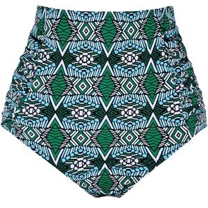 High waisted Geometric Swim bottoms 18W